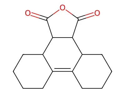 3a,3b,4,5,6,7,8,9,10,11,11a,11b-Dodecahydrophenanthro[9,10-c]furan-1,3-dione structure