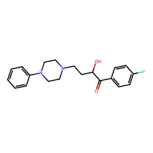1-(4-Fluorophenyl)-2-hydroxy-4-(4-phenyl-1-piperazinyl)-1-butanone structure
