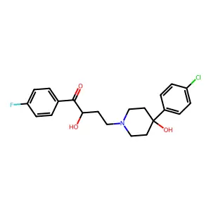 Butyrophenone, 4-(4-(p-chlorophenyl)-4-hydroxypiperidino)-4'-fluoro-2-hydroxy- structure