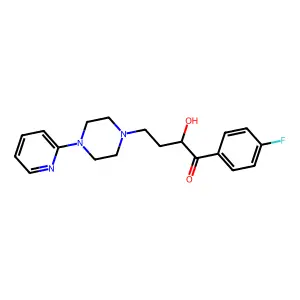 Butyrophenone, 4'-fluoro-2-hydroxy-4-(4-(2-pyridyl)-1-piperazinyl)- structure