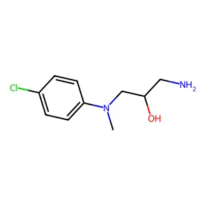 1-amino-3-(4-chloro-N-methylanilino)propan-2-ol structure
