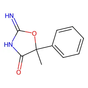 2-Amino-5-methyl-5-phenyl-oxazol-4-one structure