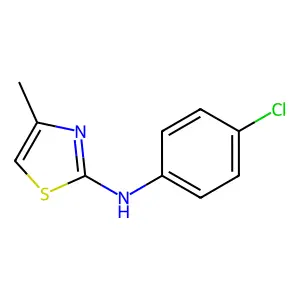 N-(4-chlorophenyl)-4-methyl-1,3-thiazol-2-amine structure