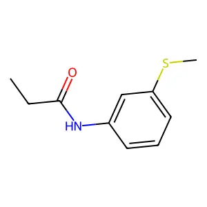 N-[3-(甲硫基)苯基]丙酰胺 structure