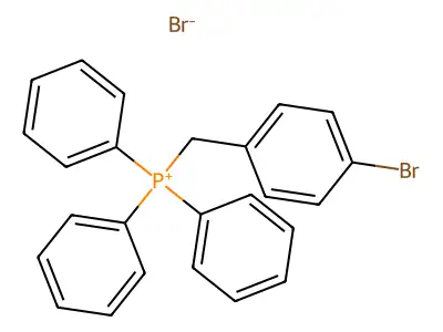 [(4-Bromophenyl)methyl]triphenylphosphanium bromide structure