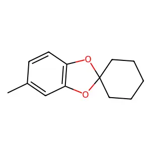 Spiro(1,3-benzodioxole-2,1'-cyclohexane), 5-methyl- structure