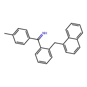 1-(4-Methylphenyl)-1-{2-[(naphthalen-1-yl)methyl]phenyl}methanimine structure