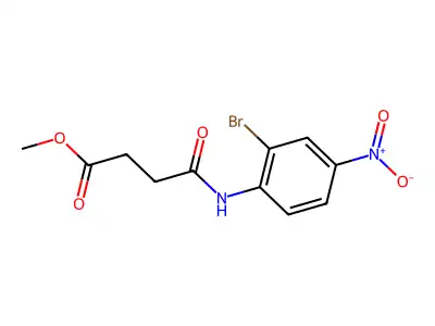 Methyl 4-(2-bromo-4-nitroanilino)-4-oxobutanoate structure