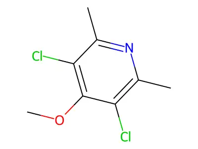 3,5-Dichloro-4-methoxy-2,6-dimethylpyridine structure