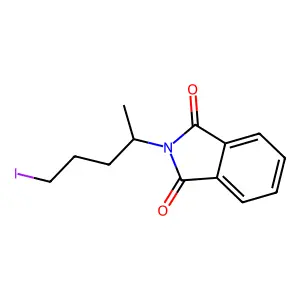 4-邻苯二甲酰亚氨基戊基碘 structure
