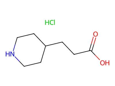 3-(Piperidin-4-yl)propanoic acid structure