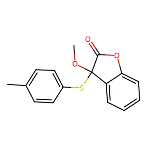 1(3H)-Isobenzofuranone, 3-methoxy-3-((4-methylphenyl)thio)- structure