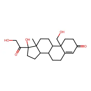 17,19,21-Trihydroxypregn-4-ene-3,20-dione structure