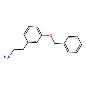 Benzeneethanamine, 3-(phenylmethoxy)-, hydrochloride structure