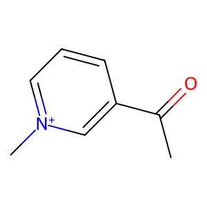 3-Acetyl-1-methylpyridinium structure