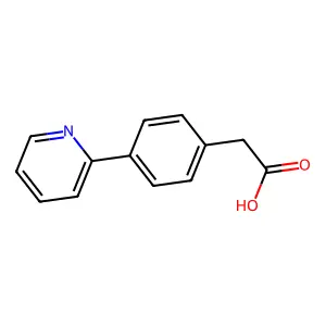 (4-吡啶-2-基苯基)乙酸 structure