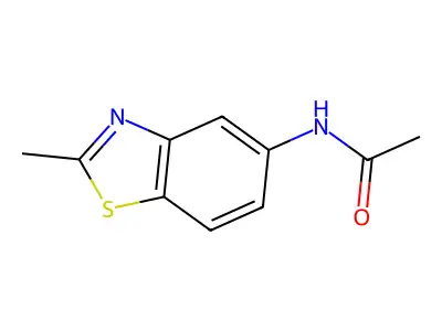 N-(2-Methyl-1,3-benzothiazol-5-yl)acetamide structure
