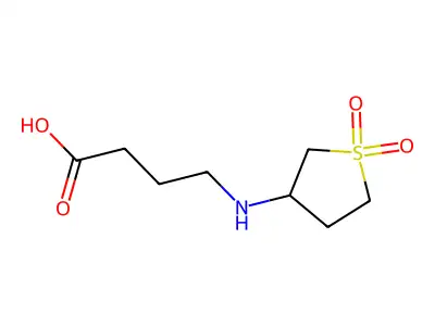 4-[(1,1-Dioxothiolan-3-yl)amino]butanoic acid structure