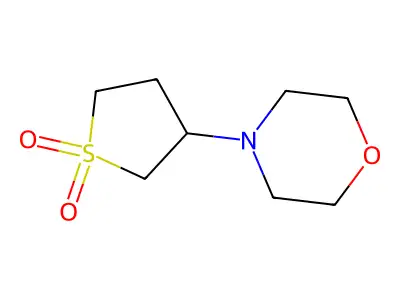 4-(Tetrahydro-1,1-dioxido-3-thienyl)morpholine structure
