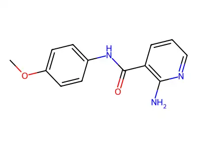 2-amino-N-(4-methoxyphenyl)pyridine-3-carboxamide structure