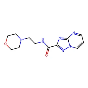 N-(2-morpholin-4-ylethyl)-[1,2,4]triazolo[1,5-a]pyrimidine-2-carboxamide structure
