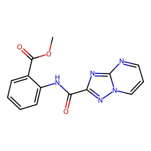 Methyl 2-([1,2,4]triazolo[1,5-a]pyrimidine-2-carbonylamino)benzoate structure