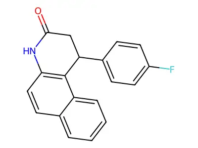 1-(4-fluorophenyl)-1,4-dihydrobenzo[f]quinolin-3(2H)-one structure