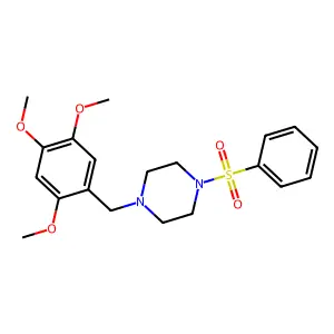 1-(Phenylsulfonyl)-4-(2,4,5-trimethoxybenzyl)piperazine structure