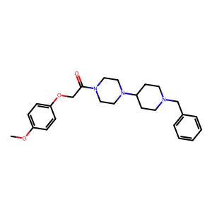 1-[4-(1-Benzylpiperidin-4-yl)piperazin-1-yl]-2-(4-methoxyphenoxy)ethanone structure