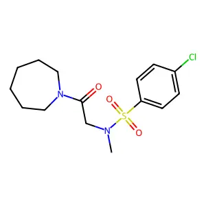 N-[2-(azepan-1-yl)-2-oxoethyl]-4-chloro-N-methylbenzenesulfonamide structure