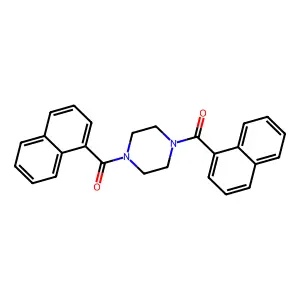 [4-(Naphthalene-1-carbonyl)piperazin-1-yl]-naphthalen-1-ylmethanone structure