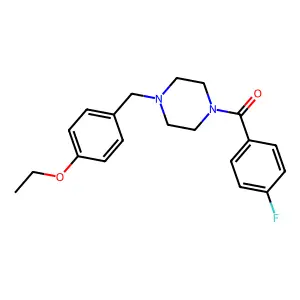 1-(4-Ethoxybenzyl)-4-(4-fluorobenzoyl)piperazine structure