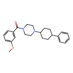 (3-Methoxyphenyl)-[4-(4-phenylcyclohexyl)piperazin-1-yl]methanone structure