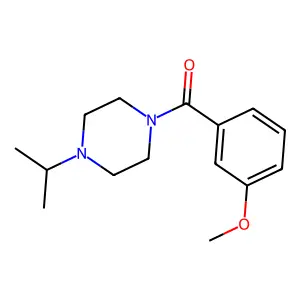 1-Isopropyl-4-(3-methoxybenzoyl)piperazine structure