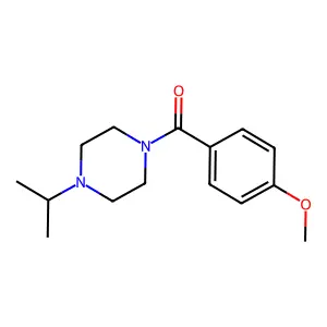 1-Isopropyl-4-(4-methoxybenzoyl)piperazine structure