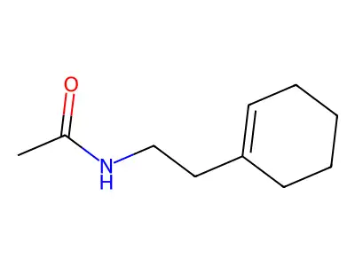 N-[2-(1-cyclohexenyl)ethyl]acetamide structure