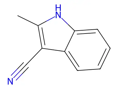 2-methyl-1H-indole-3-carbonitrile structure