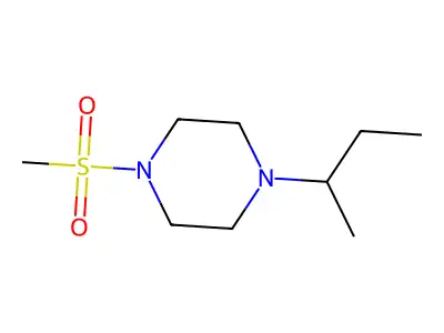 1-(Butan-2-yl)-4-(methylsulfonyl)piperazine structure