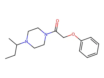 1-[4-(Butan-2-yl)piperazin-1-yl]-2-phenoxyethanone structure