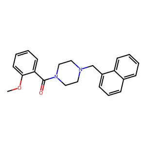 (2-Methoxyphenyl)-[4-(naphthalen-1-ylmethyl)piperazin-1-yl]methanone structure