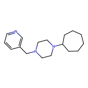 1-Cycloheptyl-4-(pyridin-3-ylmethyl)piperazine structure