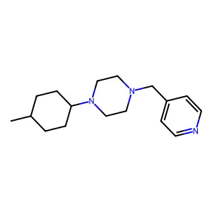 1-(4-Methylcyclohexyl)-4-(pyridin-4-ylmethyl)piperazine structure