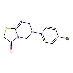 3-(4-Bromophenyl)-2,4-dihydro-[1,3]thiazolo[3,2-a][1,3,5]triazin-6-one structure