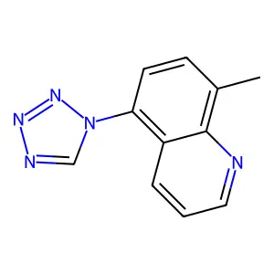 8-methyl-5-(1H-tetrazol-1-yl)quinoline structure