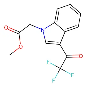 methyl [3-(trifluoroacetyl)-1H-indol-1-yl]acetate structure