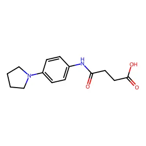 N-(4-吡咯烷-1-基苯基)琥珀酰胺酸 structure