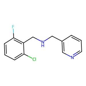 (2-Chloro-6-fluoro-benzyl)-pyridin-3-ylmethyl-amine structure