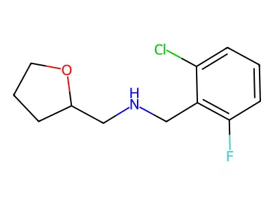 (2-Chloro-6-fluoro-benzyl)-(tetrahydro-furan-2-YL-methyl)-amine structure