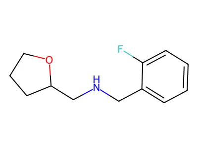 (2-Fluoro-benzyl)-(tetrahydro-furan-2-ylmethyl)-amine structure