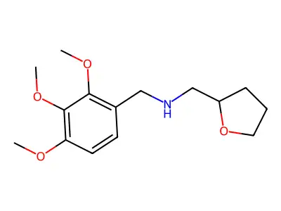 (Tetrahydro-furan-2-ylmethyl)-(2,3,4-trimethoxy-benzyl)-amine structure